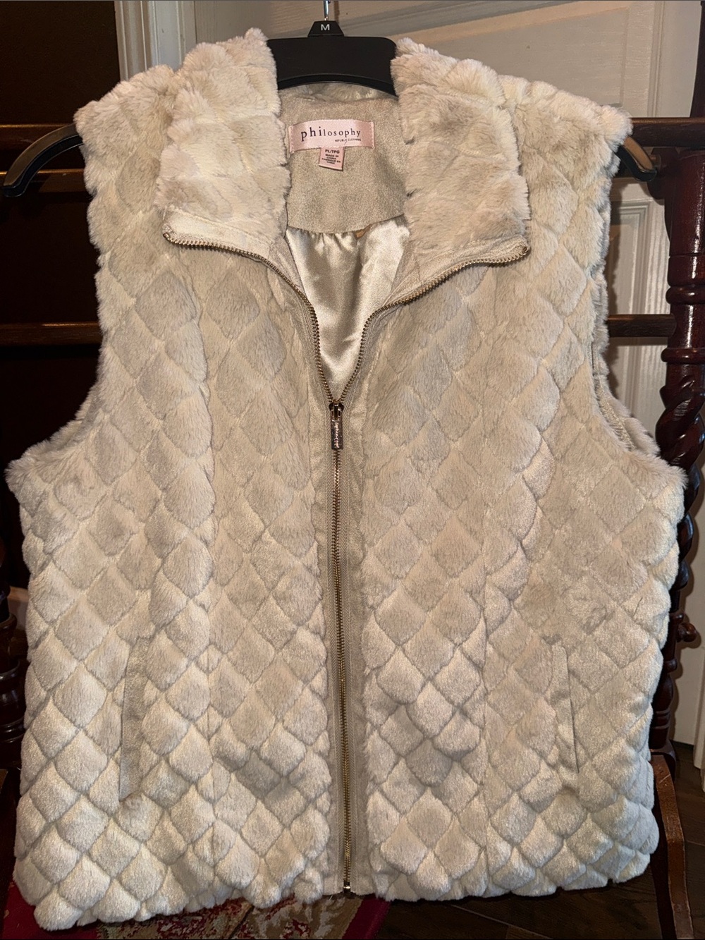 Philosophy soft faux fur vest